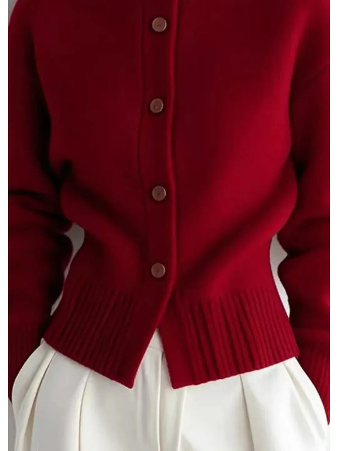 Close-up of ribbed cuffs