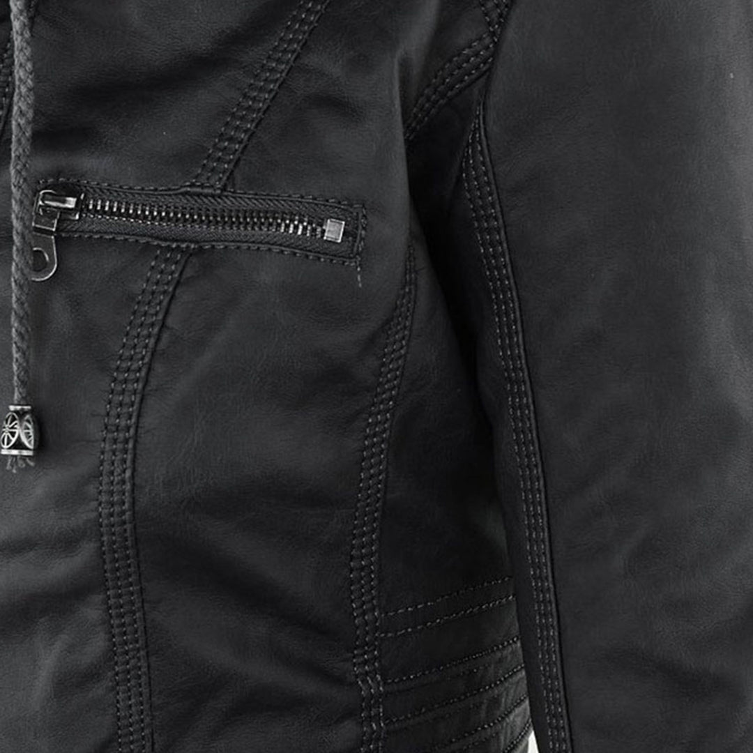 Brown lightweight coat side view