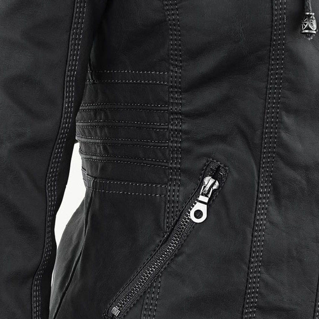 Brown coat fabric detail