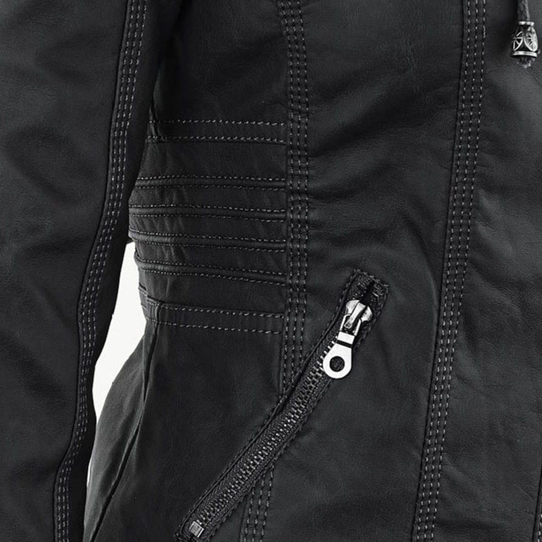 Brown coat fabric detail
