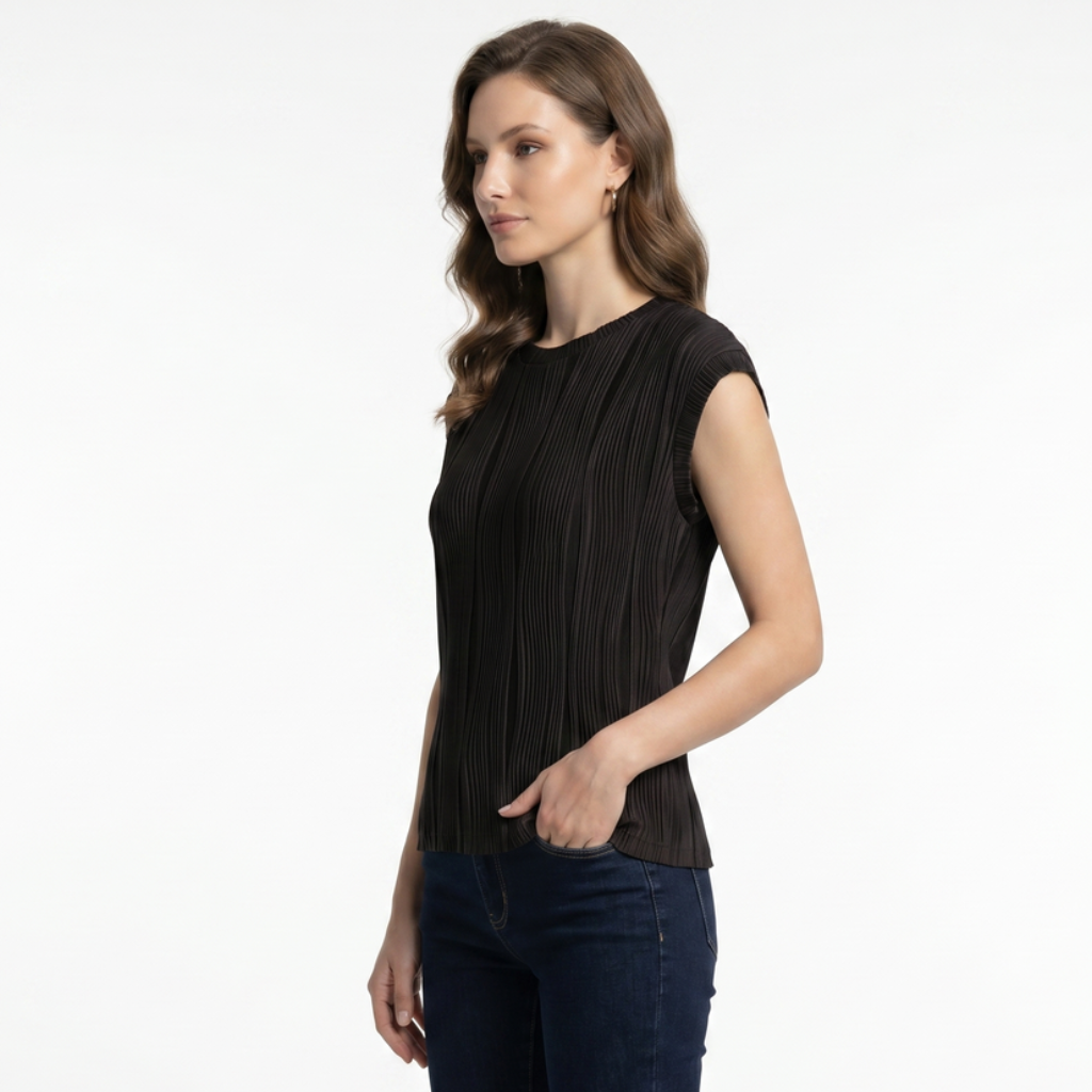 Raglan top styled with trousers