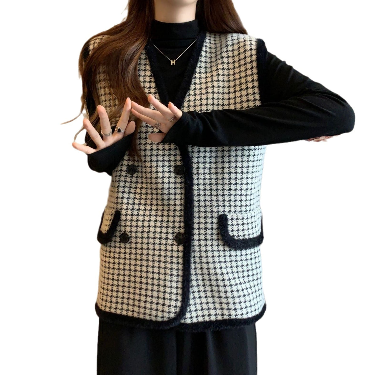 Back view of structured waistcoat