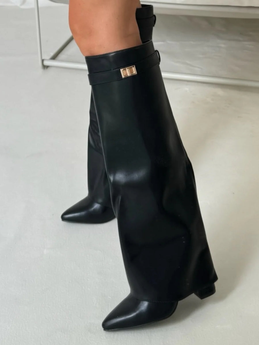Suede boots displayed together in colours