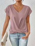 Women's T-shirt with sweetheart neckline front view