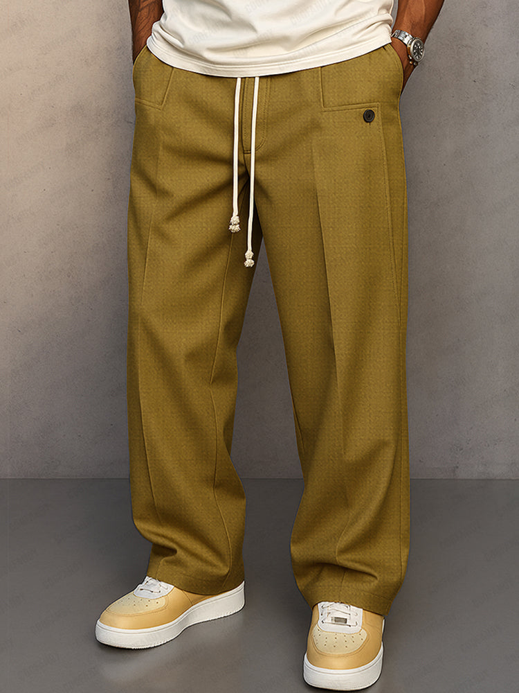 Close-up of adjustable drawstring waist detail