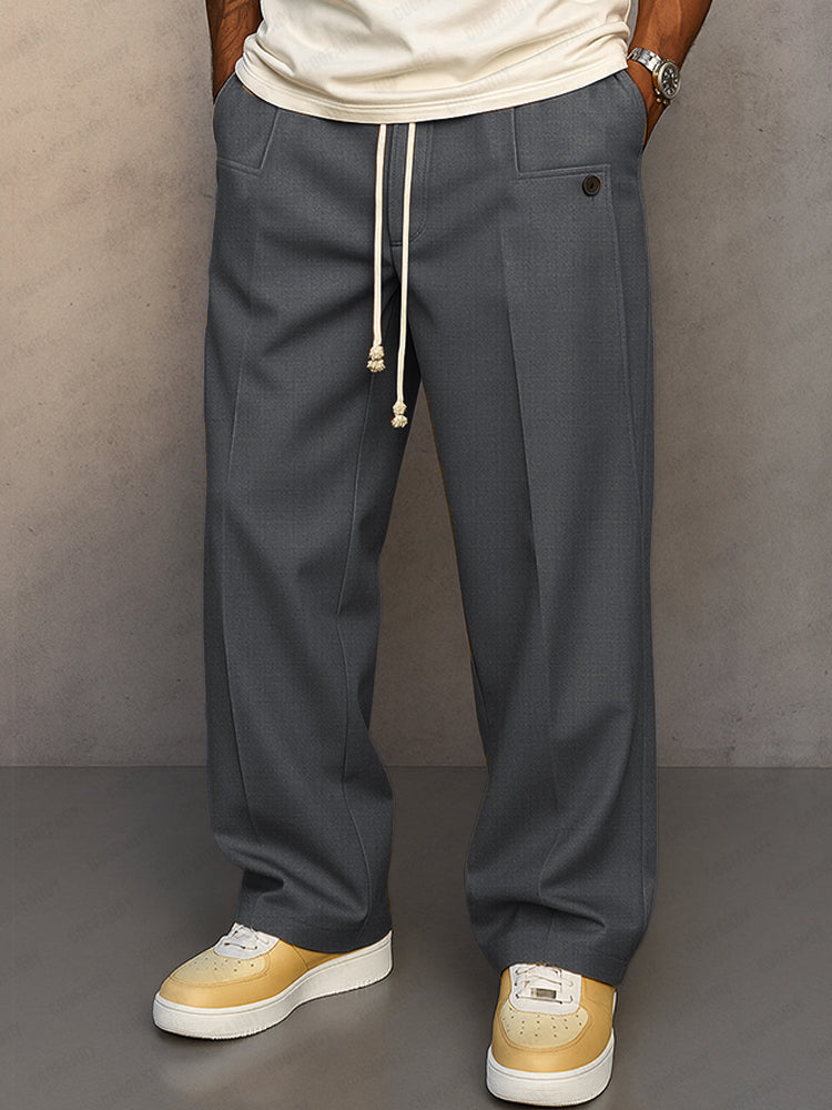 Tailored trousers styled with a blazer