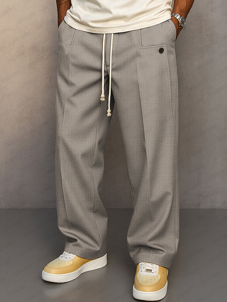 Detail shot of trouser fabric texture