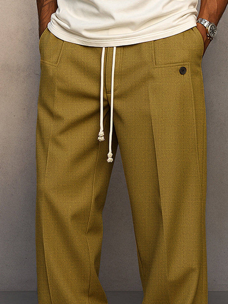 Trousers styled with loafers