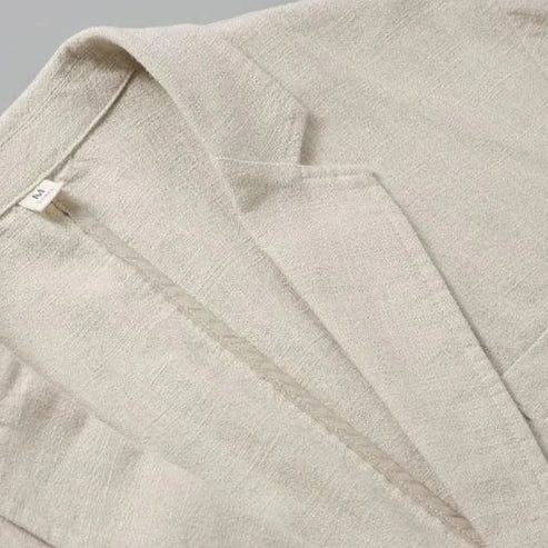Tailored blazer worn open styling