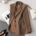 Tailored fitted blazer front view