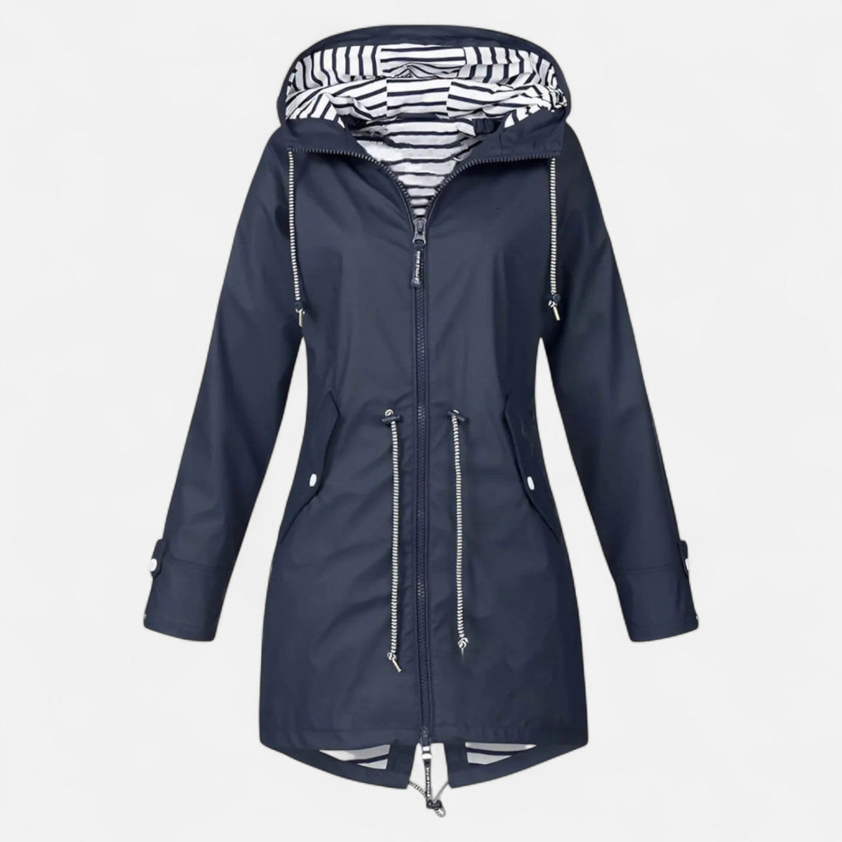 Rain jacket back view