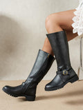 Wide-fit cushioned comfort boots front view