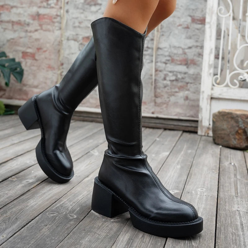Brown boots showing cushioned sole design