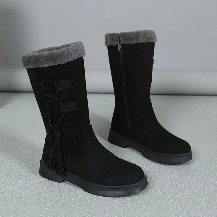 Close-up of cushioned footbed inside boot