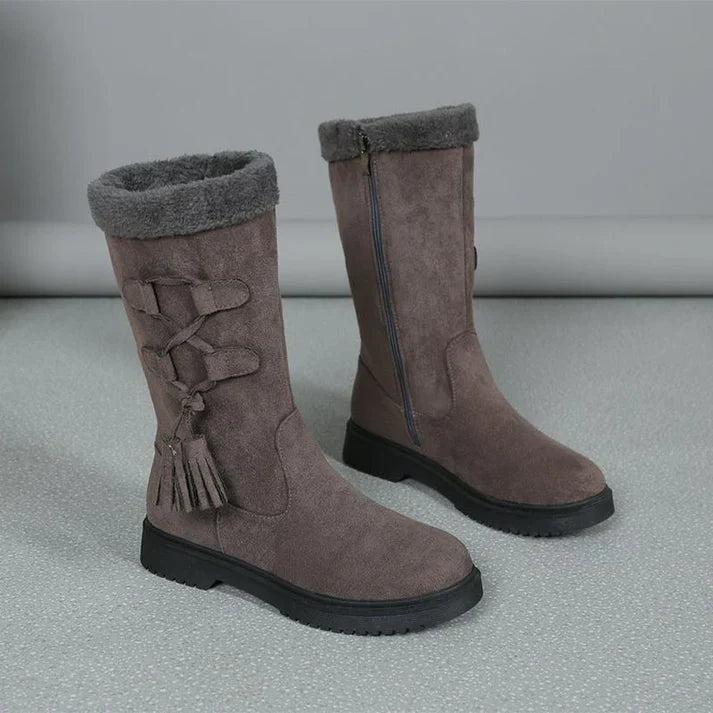 Pair of boots displayed together