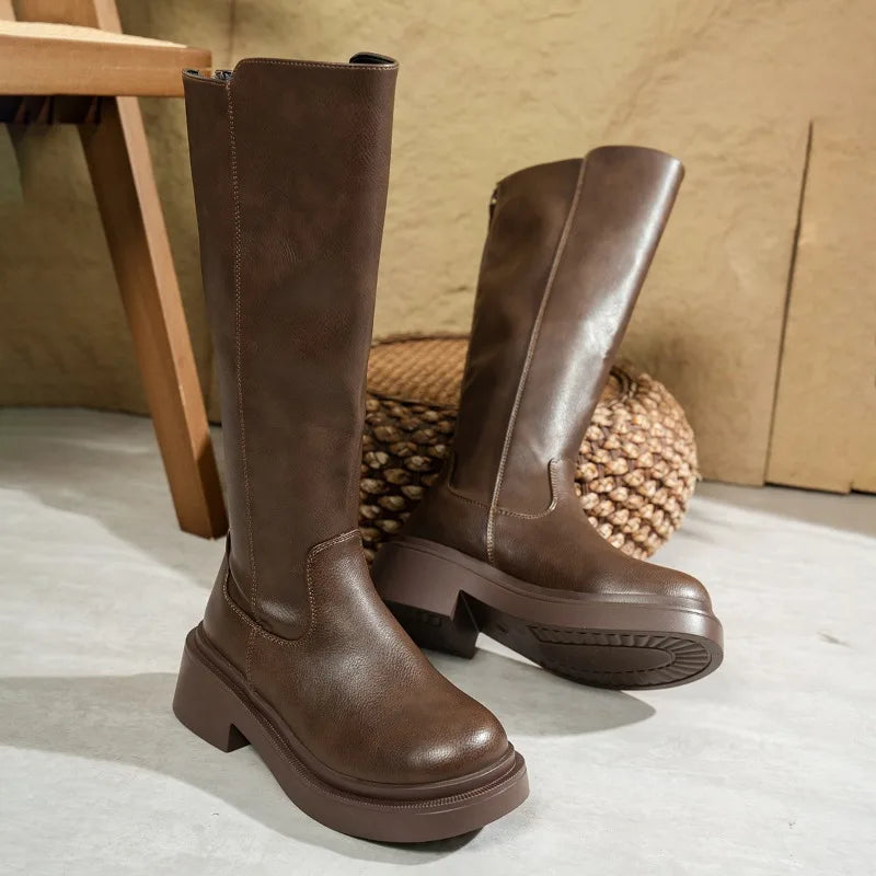 Top view of boots highlighting wide fit