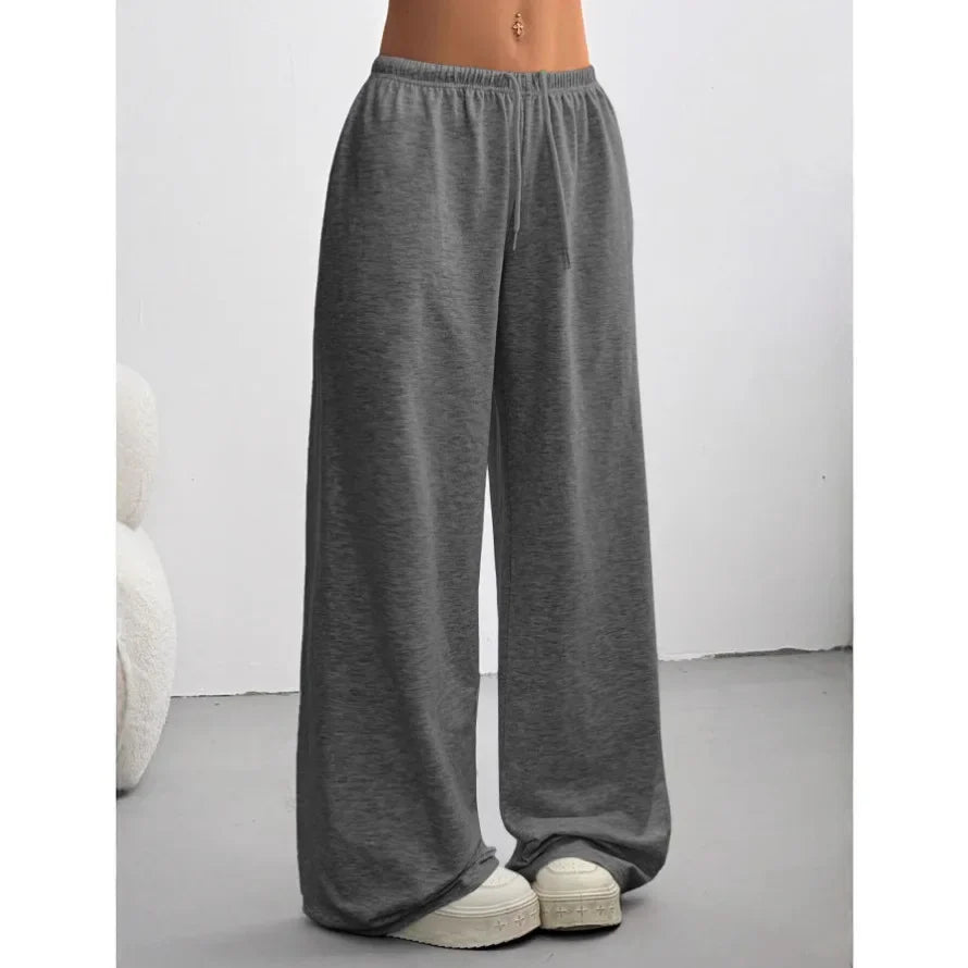 Women's wide-leg joggers side view