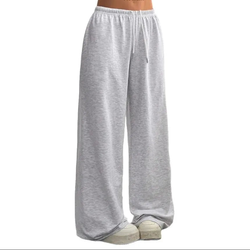 Women's wide-leg joggers back view