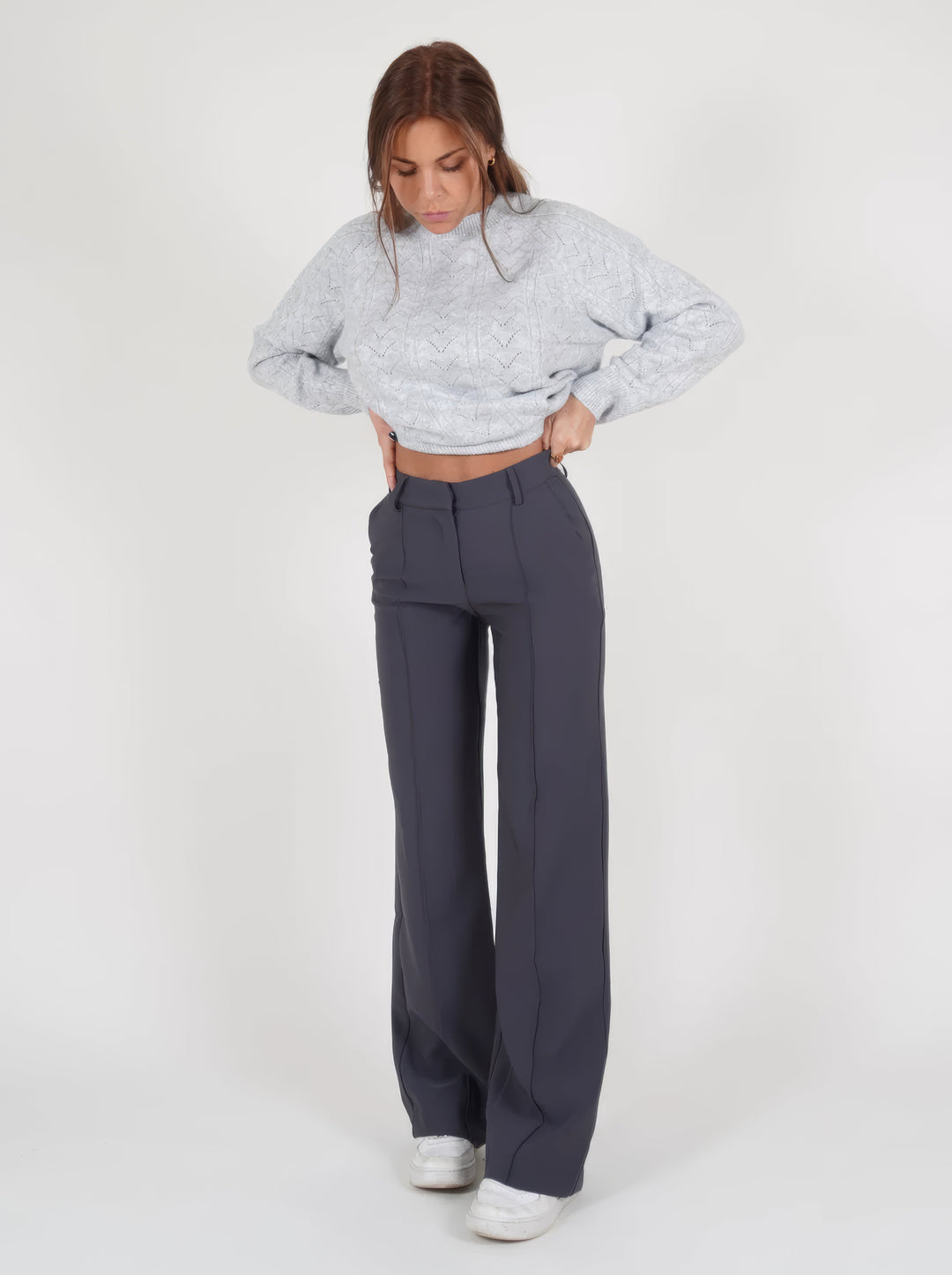 Wide-leg trousers casual styling