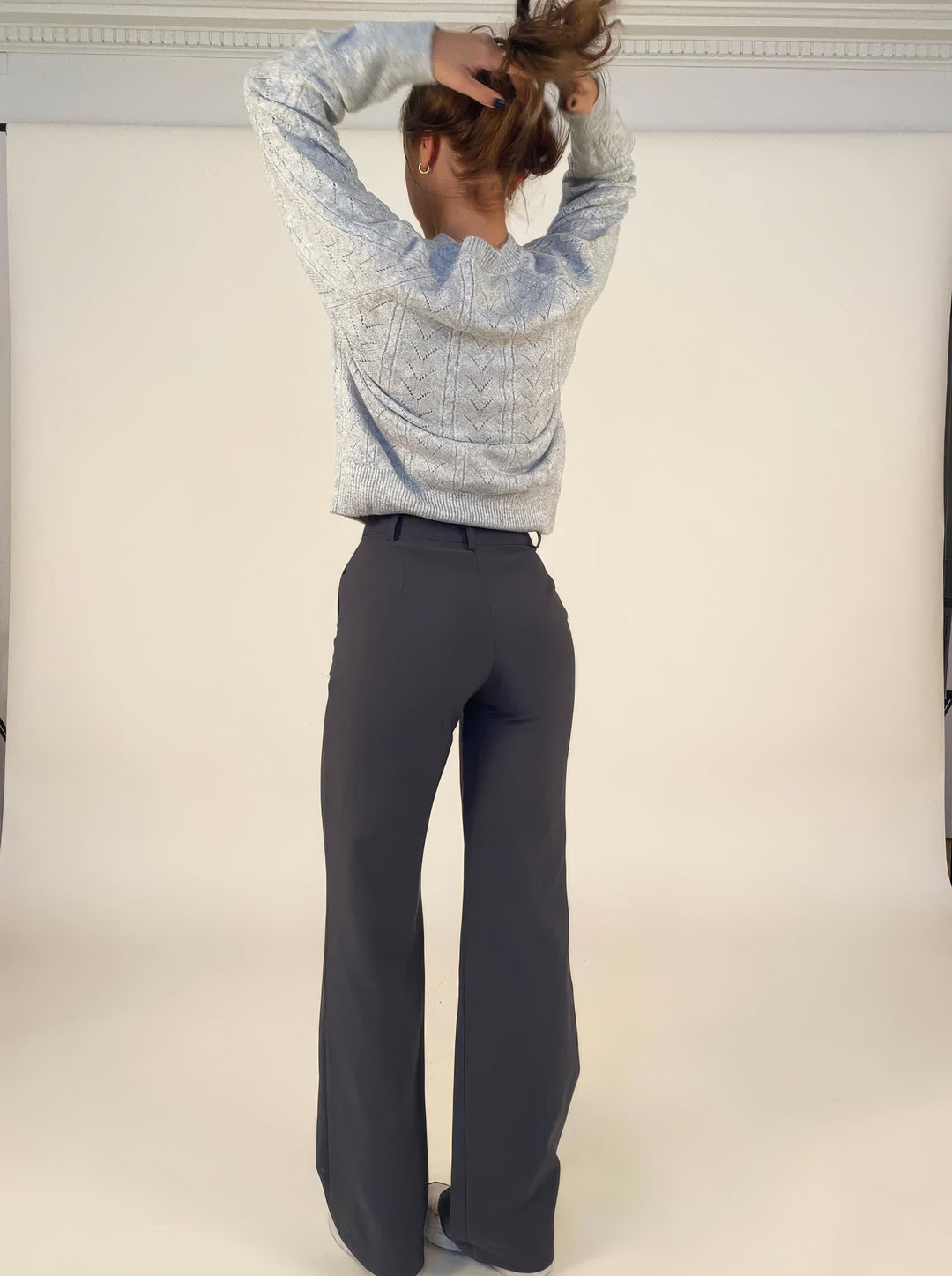 Wide-leg trousers work outfit