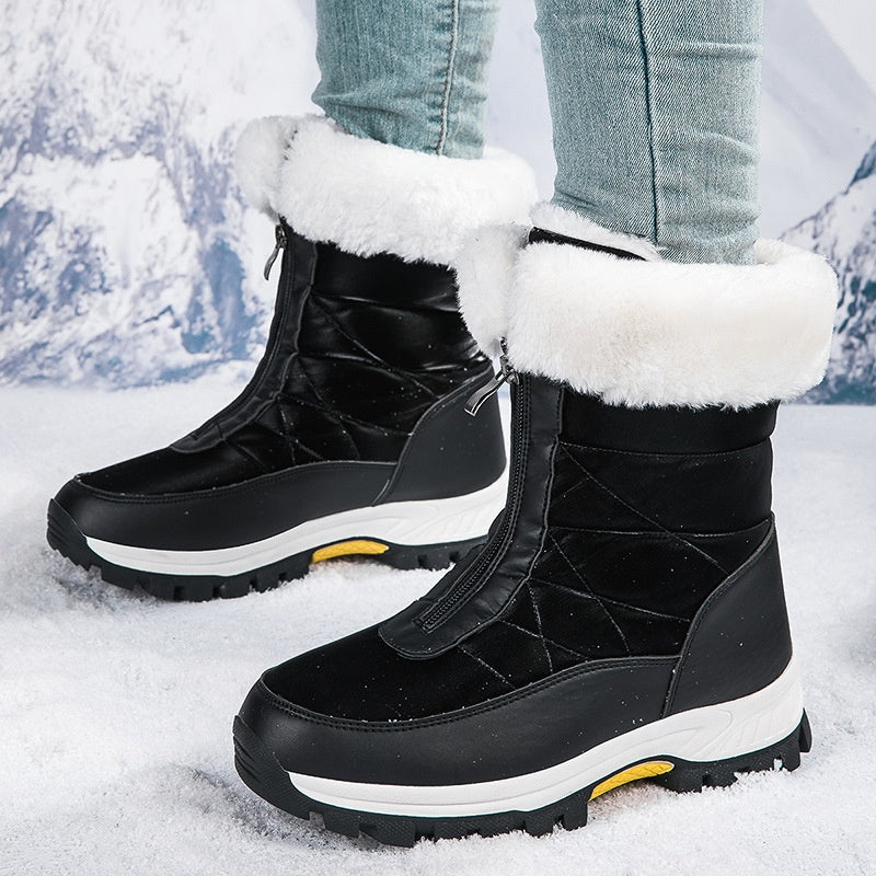 Winter boots back view